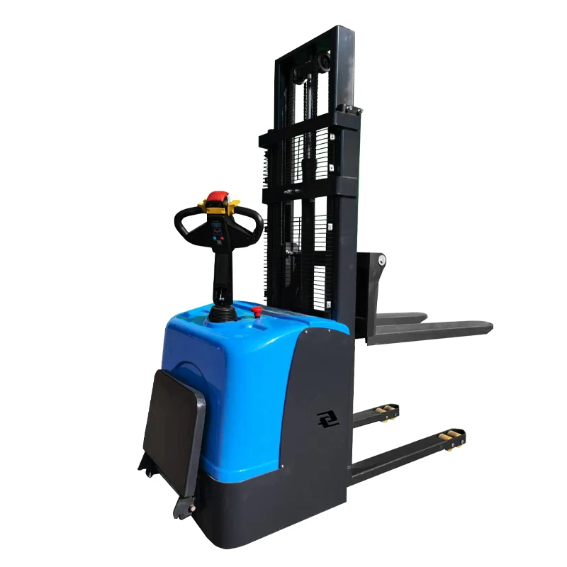 

All-electric stacker Walking lift Station ride-on electric forklift Pallet stacker Charging loading and unloading forklift