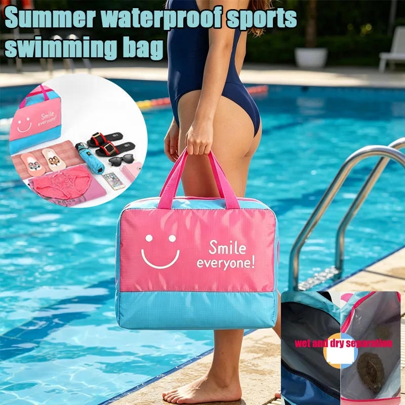 1-5PCS Women Gym Swimming Bag Waterproof Pouch Dry Duffle Summer Handbag for Pool Beach Bathing Large Capacity