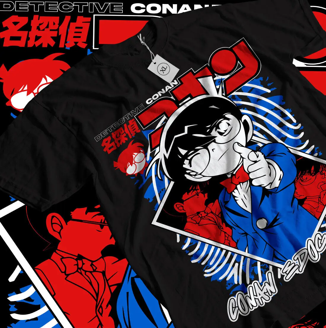 

Detective Conan T-shirt Edogawa Shirt Shinichi Vermouth Gin Girl Shirt All Size