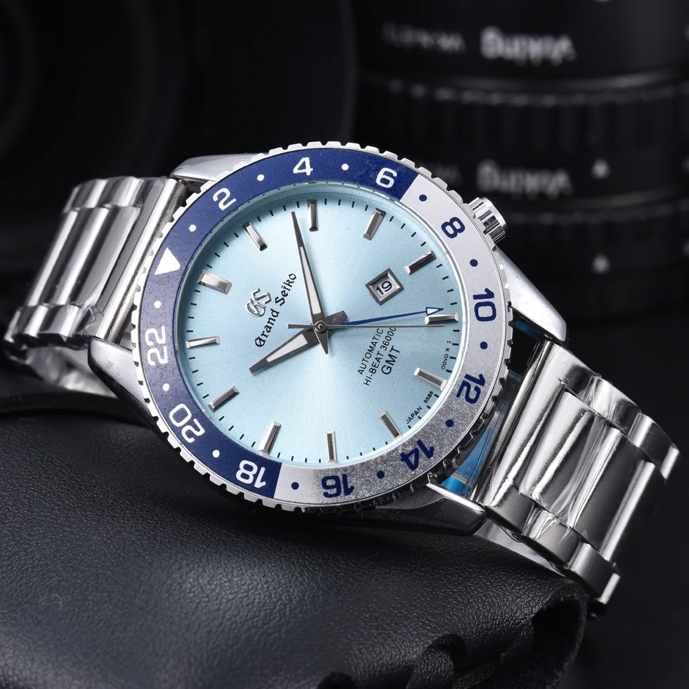Business New Top Hot Sale GS Brand Watches For Mens Luxury Multifunctional Chronograph Auto Date Quartz Wristwatch AAA Clocks