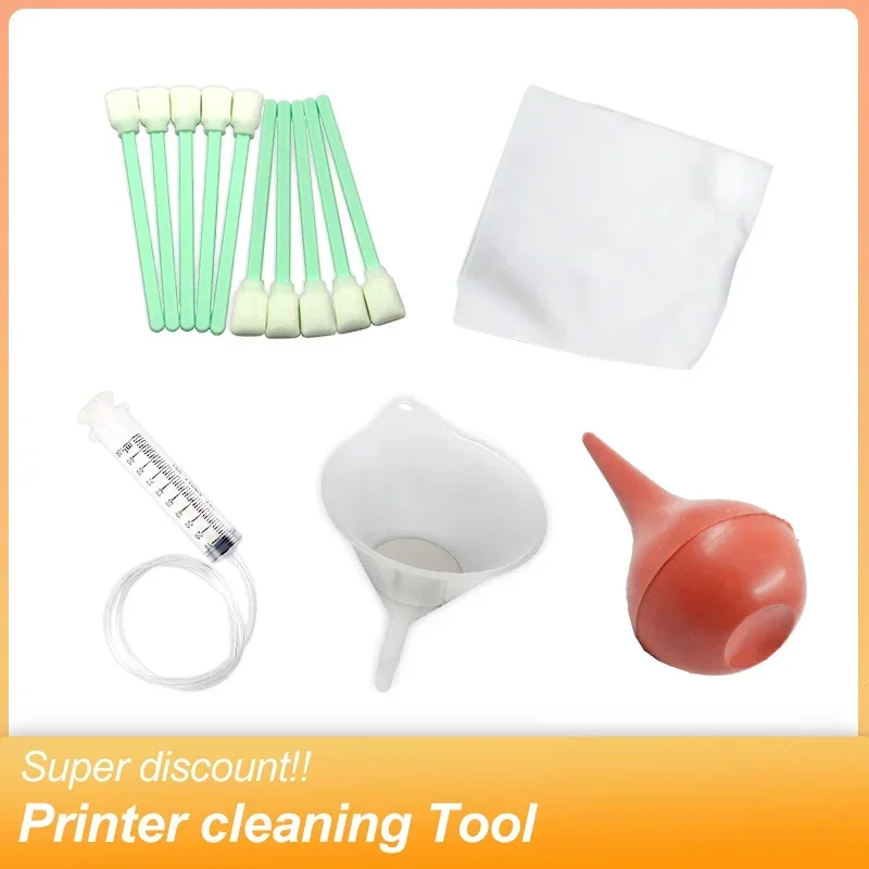 Printhead Printer cleaning Tool Swabs printer stick Cleanroom wiper funnel syringe WASHING EAR BALL for Epson Roland Mimaki