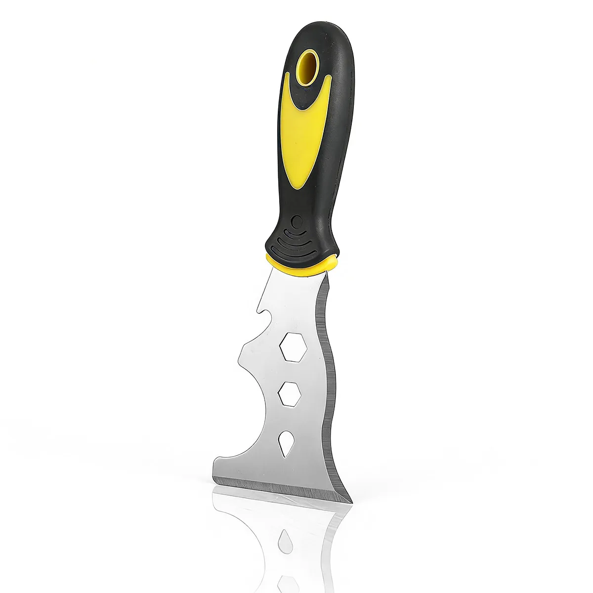 

15 in 1 Putty Knife, Stainless Steel Scraper for Wallpaper Removal, Can Opening, Construction & Household DIY Hand Tool