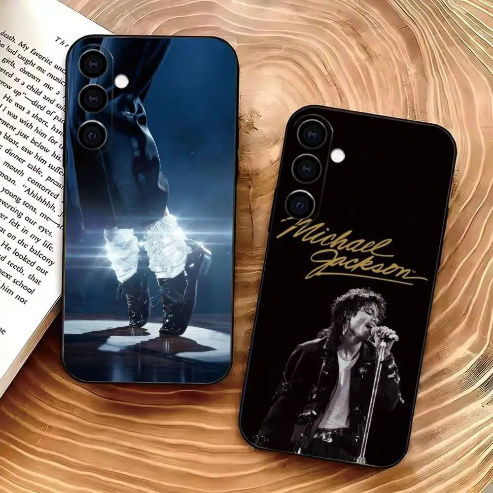 King of Pop -Michael-J- Jackson Phone Case For Samsung Galaxy A73,A72,A71,A70,A53,A52,A51,Soft Silicone Black Cover