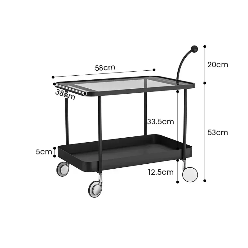 

Bar Cart Bedroom Hair Salon FurnitureTrolley Snack Bedside Cosmetic Salon Trolley Carrito Muebles Para Estetica Y Belleza