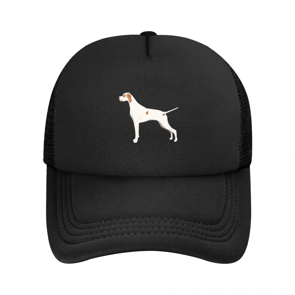 Realistic English pointer orange and white silhouette Baseball Cap Hip Hop Golf Kids Hat Streetwear Men's Women's