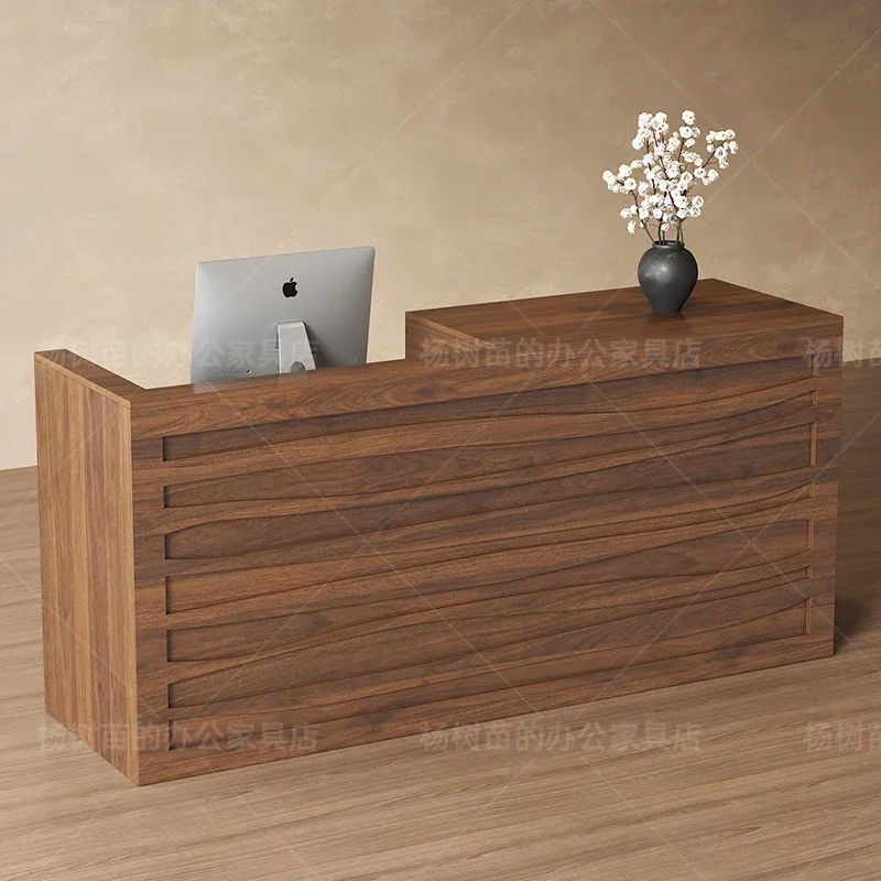

Office Beauty Reception Desk Logo Luxury Simple Modern Reception Desk Salon Decorations Mostrador Recepción Commercial Furniture