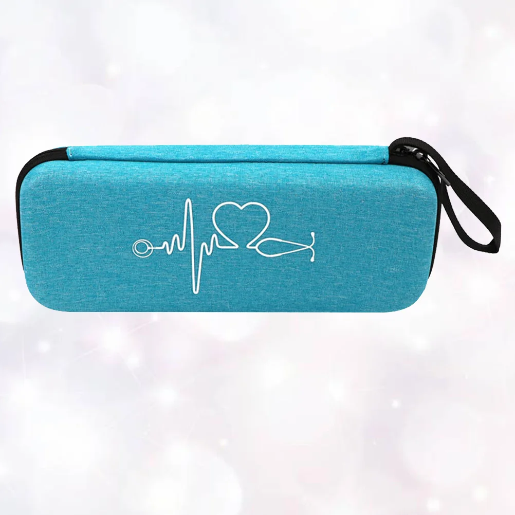 

1Pcs Stethoscope Storage Pouch Shockproof Eva Hard Shell Case with Interior for Sky-Blue Portable Medical
