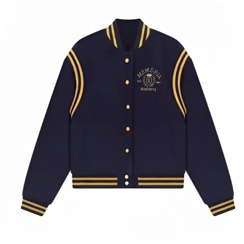 المرأة زي بيسبول معطف 2025 الخريف الشتاء جديد المرأة سترة اسكواش مبطن مبطن فضفاض سميكة ملابس خارجية غير رسمية