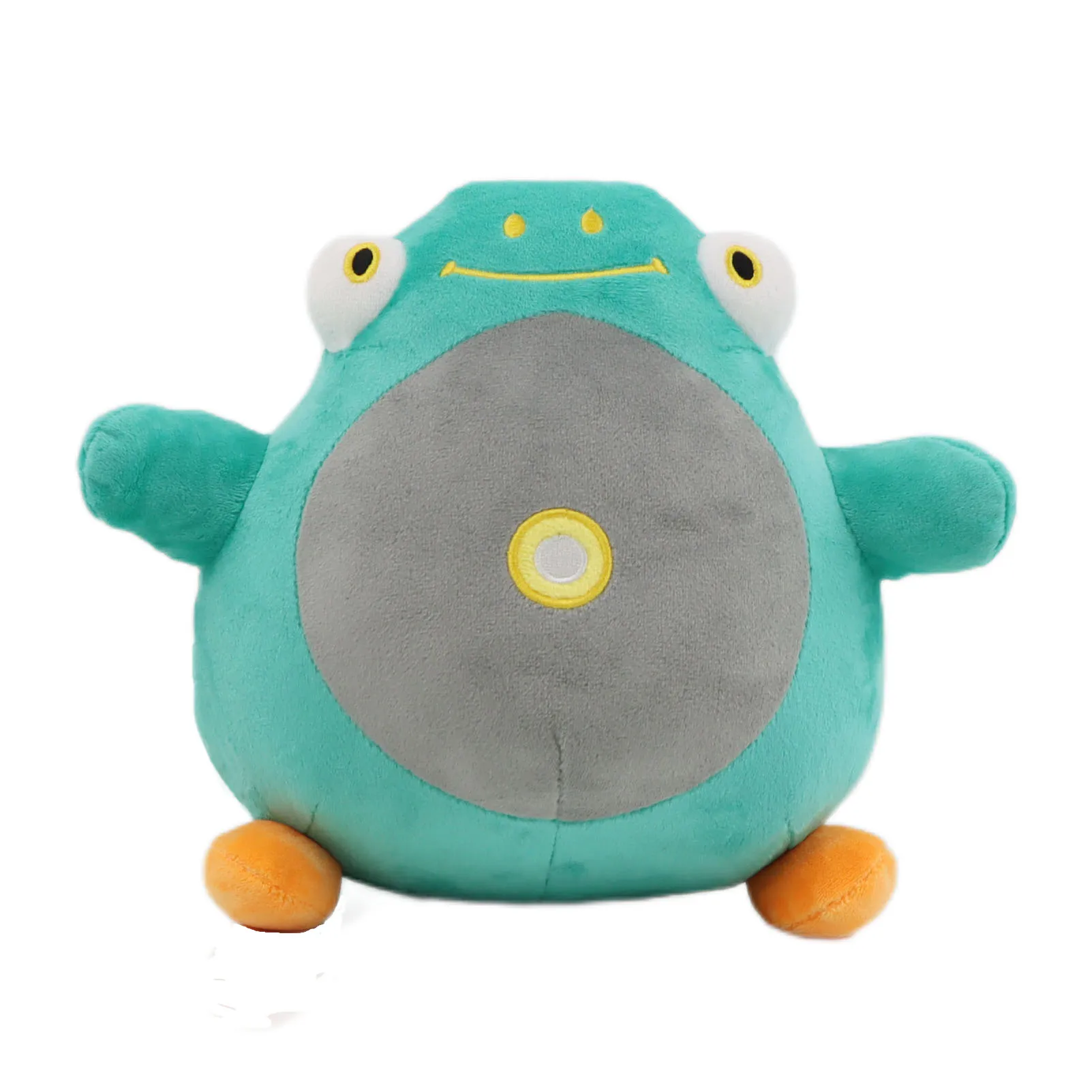 26x23cm Kawaii EleFrog Plush Toy Cartoon Game Figure Doll EleFrog Bellibolt Monster Soft Stuffed Plush Animal Toy Kids Xmas Gift