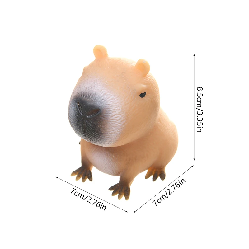 1pc bonito dos desenhos animados capivara squeeze brinquedo alívio do estresse engraçado animal squeeze brinquedo capivara forma pitada brinquedos relaxar presentes