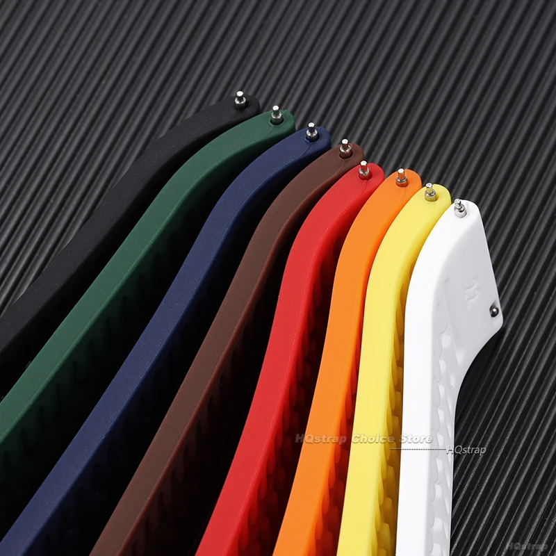 Универсальный резиновый ремешок для часов Rolex с застежкой-бабочкой 18 мм 19 мм 20 мм 22 мм 24 спортивный водонепроницаемый силиконовый ремешок для браслета Seiko