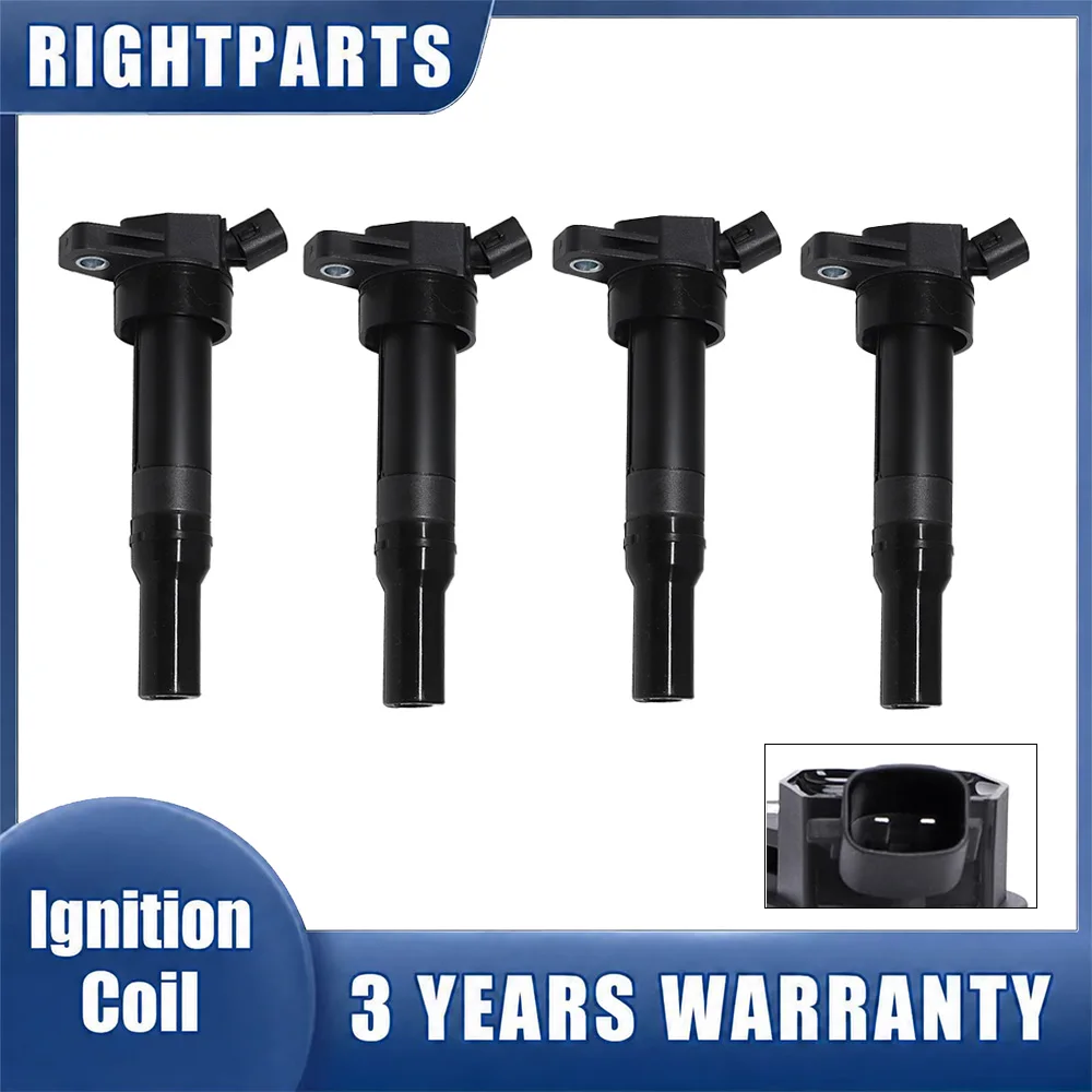 4pcs 27300-2E000 New Ignition Coil for Hyundai Elantra Kia Soul Forte 1.8L 2.0L 2011-2014 273002E000