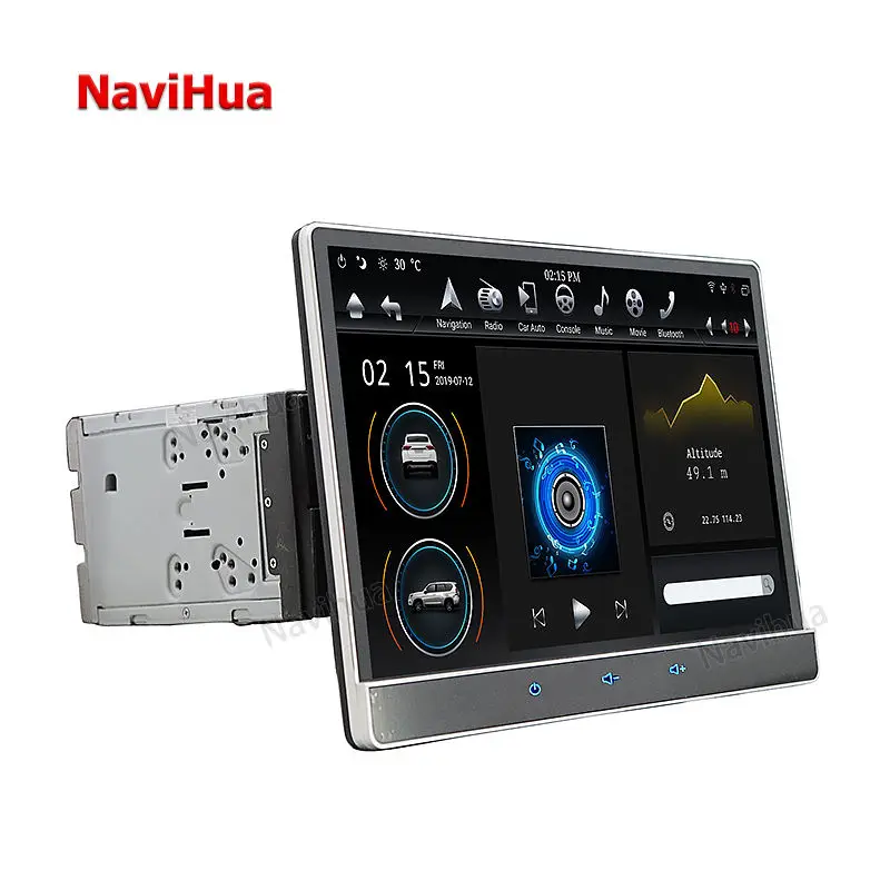 NaviHua 12.8 Inch Double Din Universal Shaker 360 Degree Rotation Android Car Radio Multimedia Player Stereo Auto DVD Player