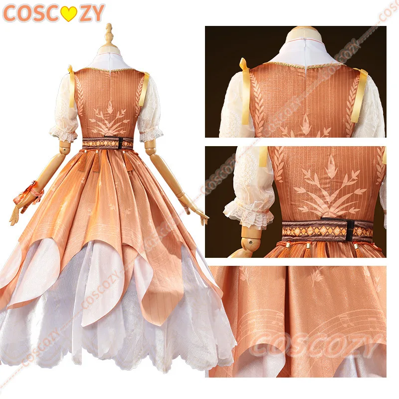 Nikki Hometown Breeze Cosplay Game Infinity Nikki Cosplay Outfit Lolita Orange Dress Suit Women Kawaii Girls Gown Party Props view 5