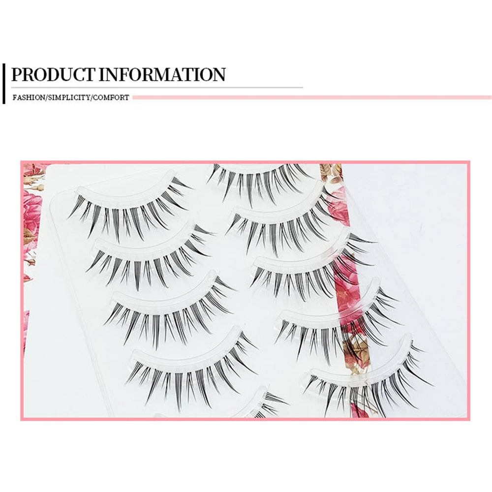 Natural False Eyelashes Easy To Wear Fiber Extension Eyelash Beauty Accessories Artificial False Eyelashes Enlarge The Eyes