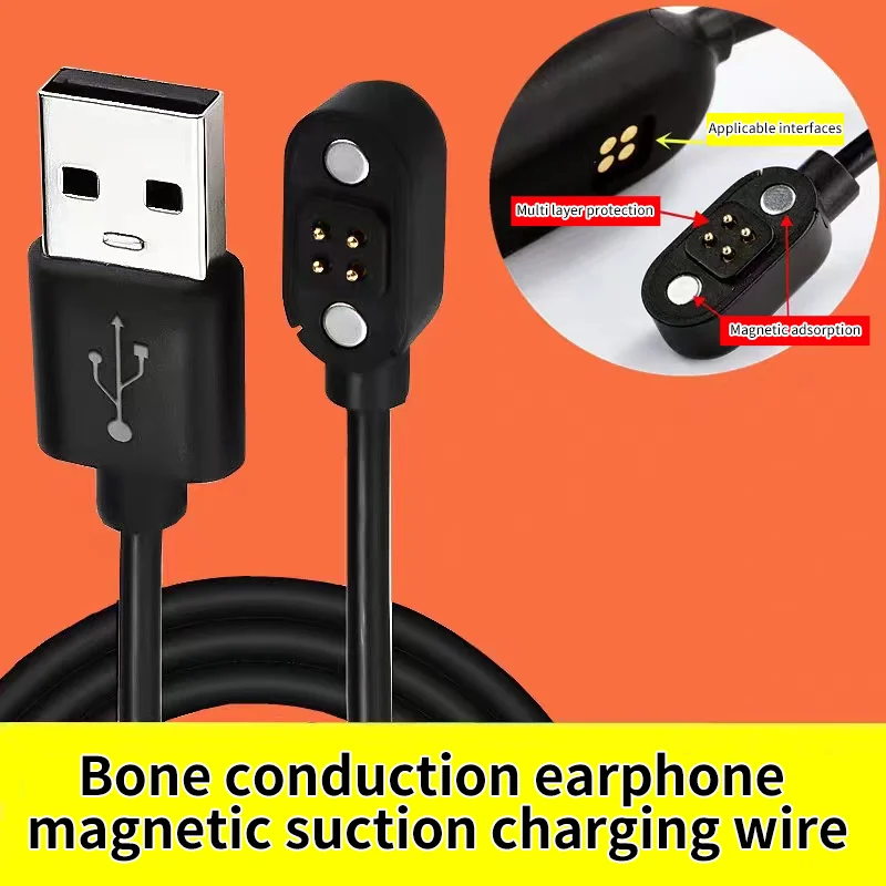 POLVCDG X7, X10 bone conduction headset special charging transmission connection computer parallel charging