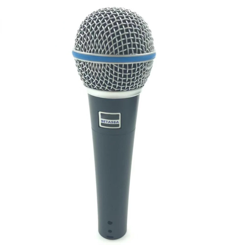 Super microfone cardióide dinâmico vocal com fio microfone profissional beta58a beta 58a 58 um microfone para karaoke microfone