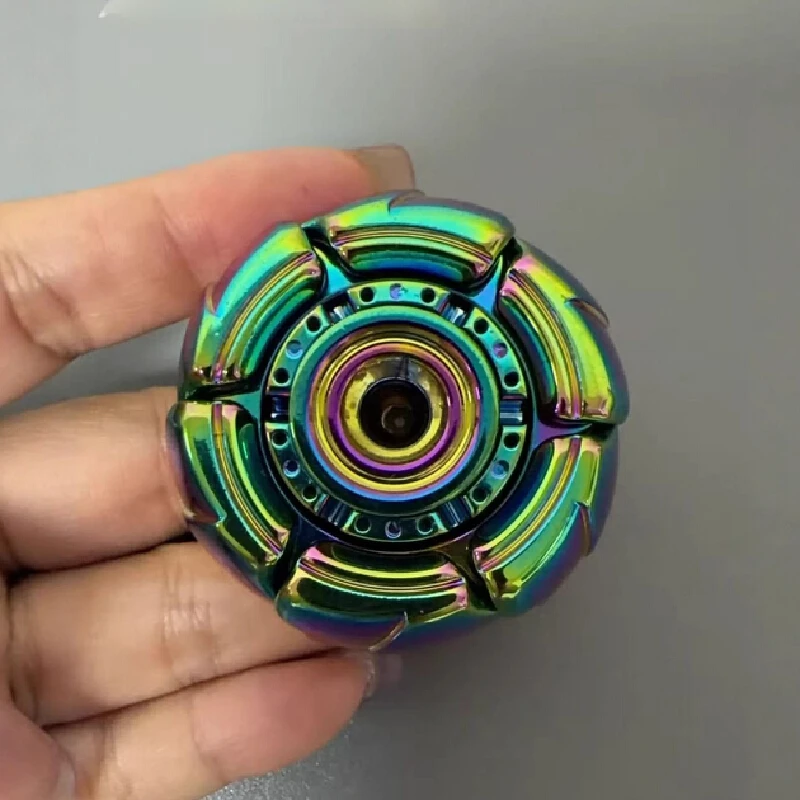 سبينر معدني قابل للتحول بألوان قوس قزح، لعبة تخفيف التوتر للمراهقين والبالغين، صندوق مفاجآت