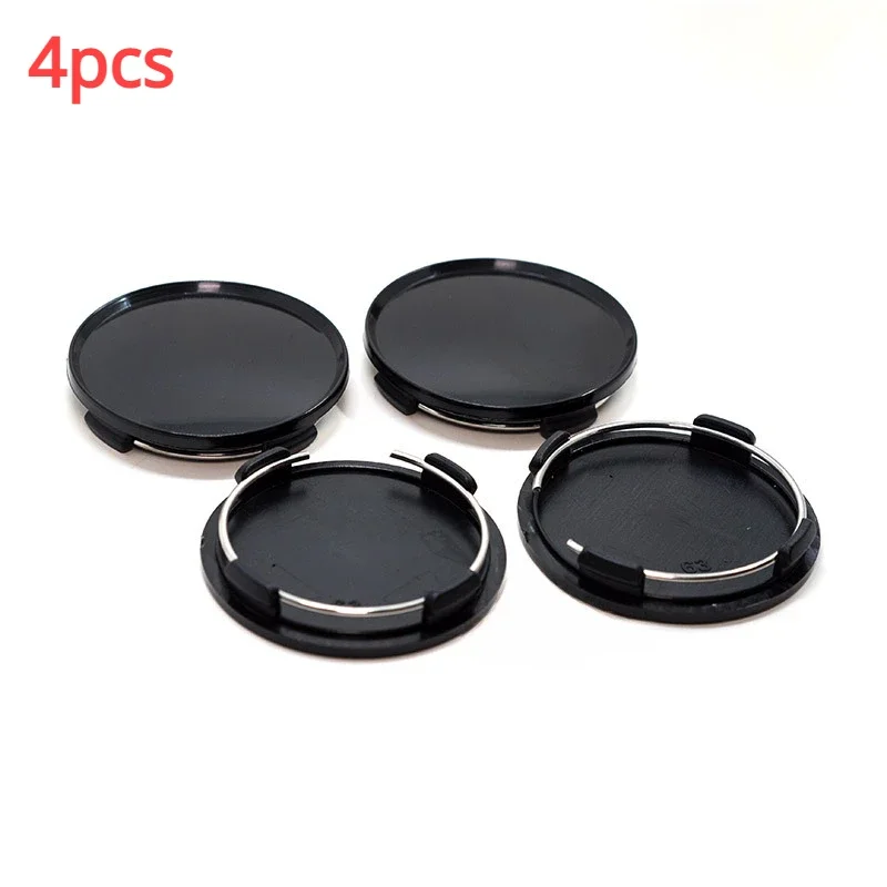 4Pcs 63mm Silvery Universal Vehicle Car Wheel Center Caps Cover Tyre Tire Rim Hub Cap Wheel Spacers Accesorios Para Automóvil