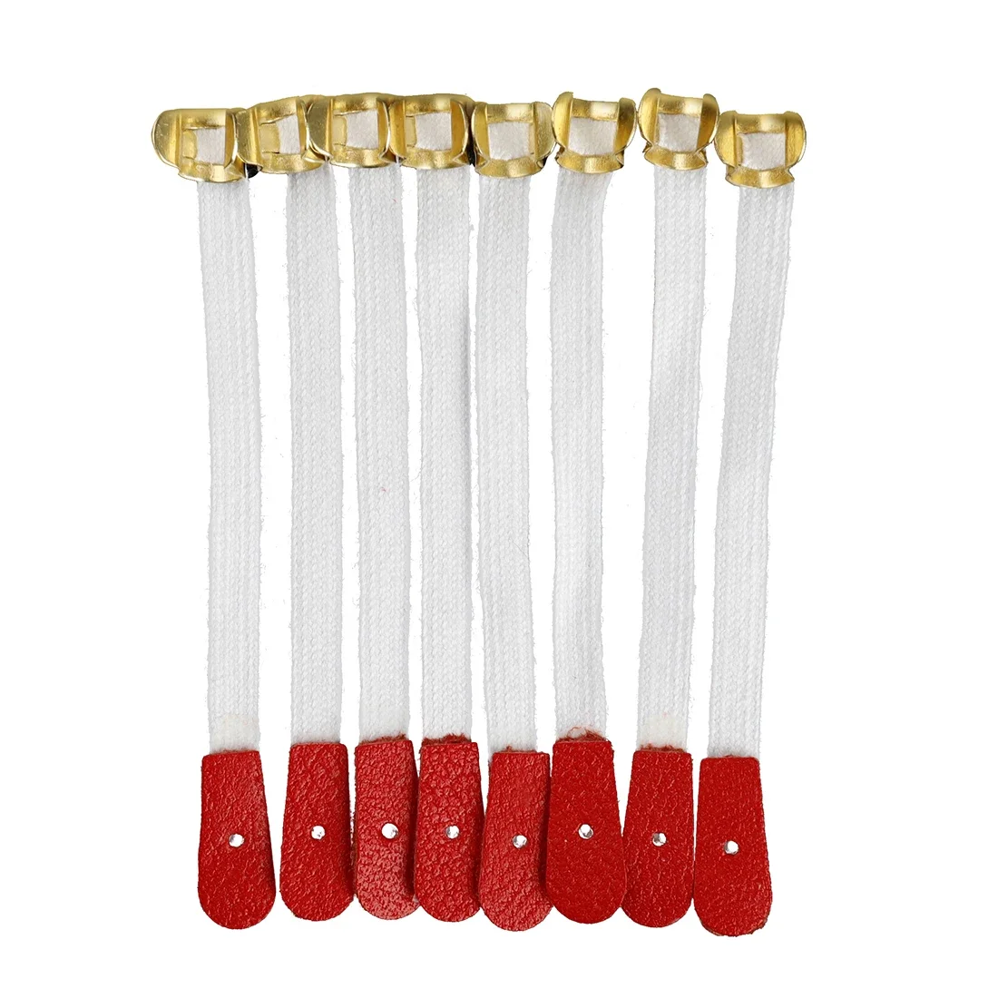 50Pcs Piano Bridle Strap Middle Bridle Tape Metal Buckle Durable Army Drawstring Belt for Piano Replacement Accessories Parts