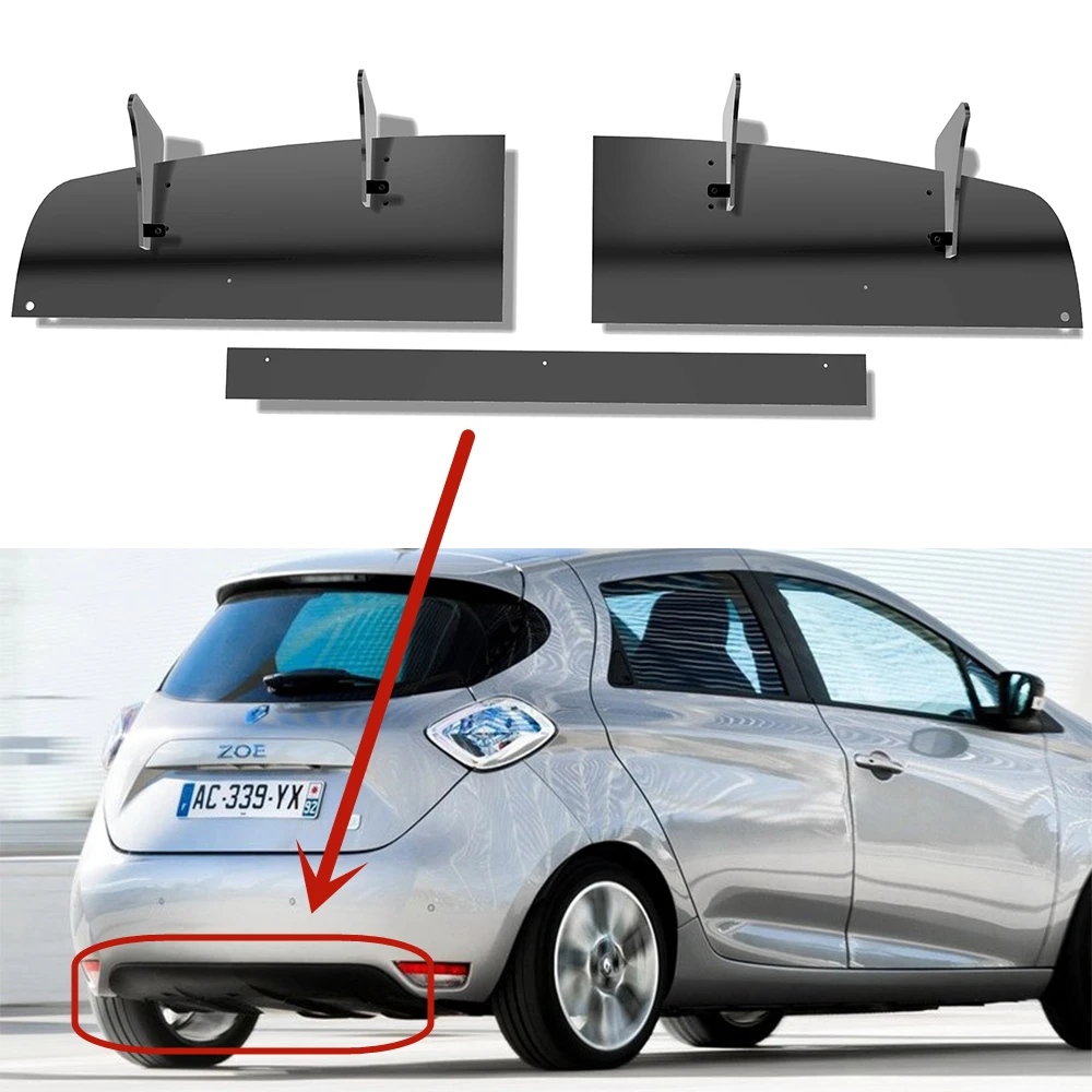 Für Renault Zoe 2013 2014 2015 Jahr Hinten Diffusor Stoßstange Lippen Spoiler Splitter Body Kit Zubehör
