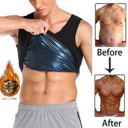 New Men Hot Body Fat Burning Sweat Sauna Shaper Fitness Vest Gym Tank Yoga Shirt