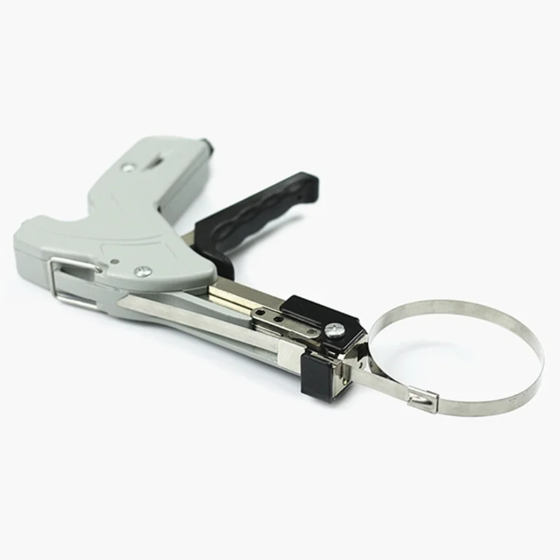 Self-ing Stainless Steel Cle Tie Pliers Tensioner 0.3-8 MM Cle Tie Tightener Automatic Cutting Steel Belt Bundling Tool