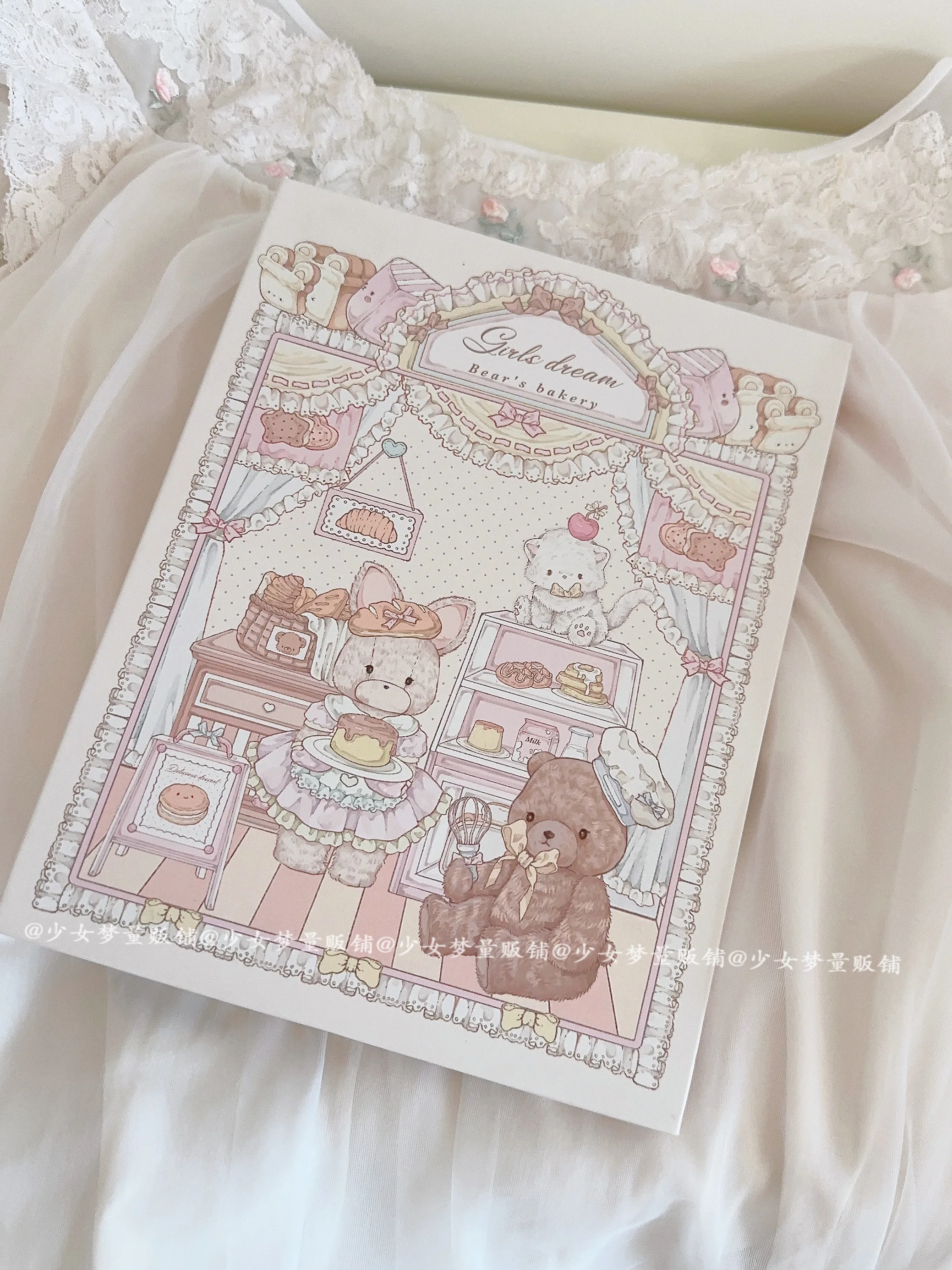 

Kawaii Rabbit Bear A5 Binder Kpop Photocard Collect Book 3inch 4grid Photo Album Korean 포카 바인더