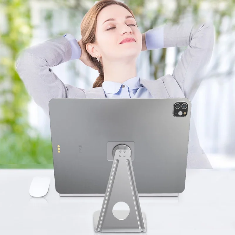 Universal Metal Magnetic Tablet Stand Phone Holder For Samsung IPad Pro Air 9.7 10.5 11 12.9 Inch Xiaomi Huawei Switch Iphone 14