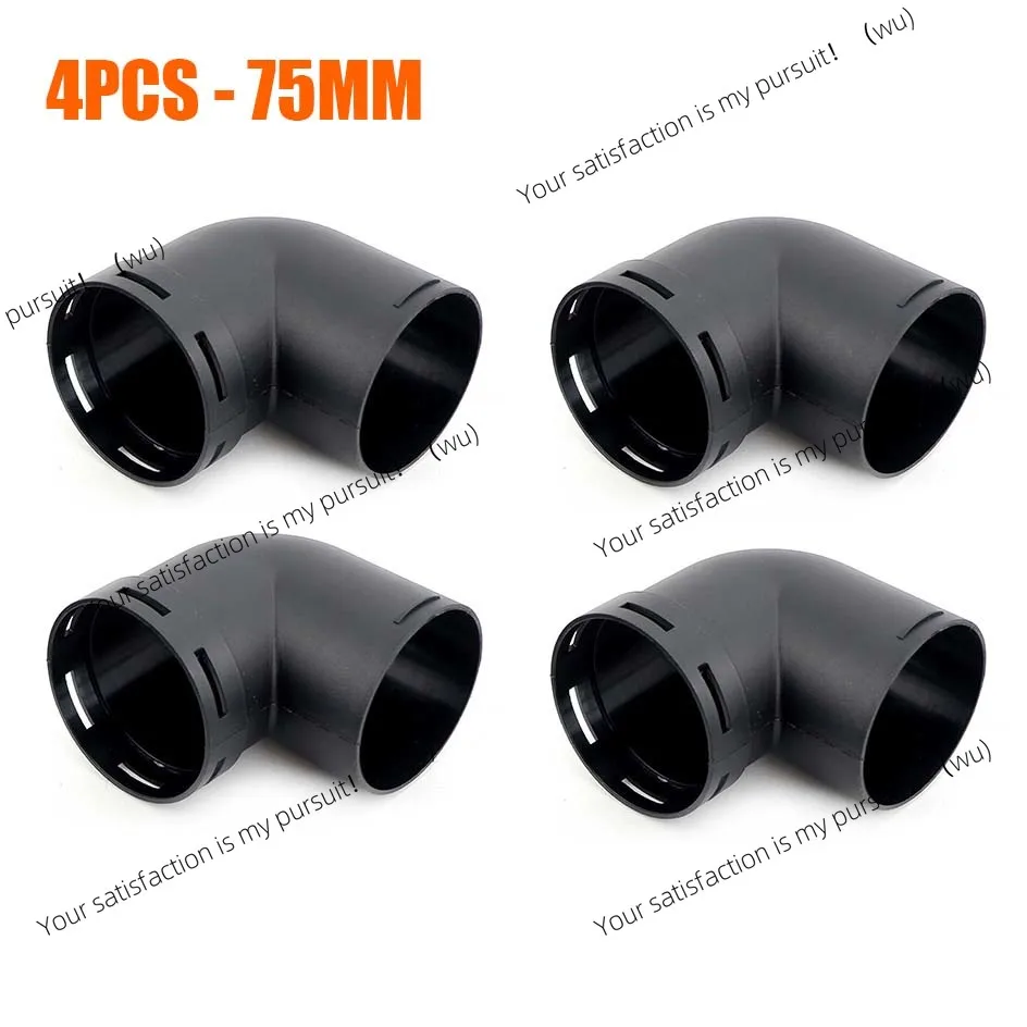 

4pcs Air Vent Outlet Parking Diesel Heater Ducting L - 75MM Piece Elbow Bend Pipe Exhaust Connector For Car Truck Camper