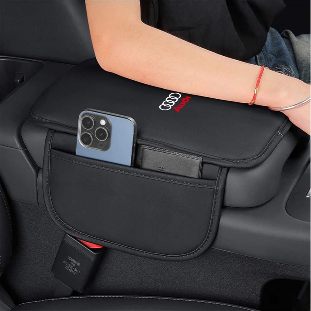 Car Center Console Armrest Box Pad Cushion For Audi A3 A4 A6 B8 RS6 Sline A2 B6 C6 S3 S6 A1 Q6 8P Q3 A7 A8 Q5 C5 C7 Q1 Q2 Q4 Q7 view 4