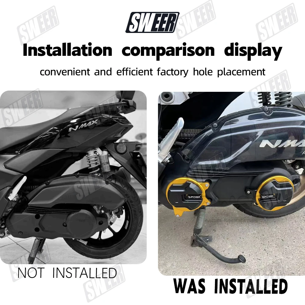 Motorcycle Engine Protection Cover Suitable For Yamaha NMAX155 AEROX155 2020-2024 Slider Crash Pad Left Engine Intake Guard