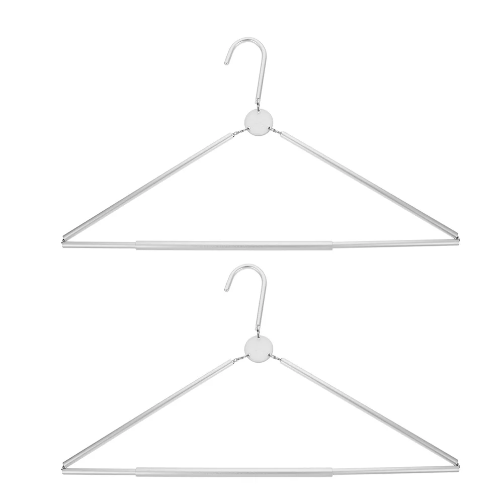 

2Pcs Foldable Clothes Hangers Portable Travel Garment Rack Lightweight Multi Functional Space Saving Hangers for Cruise Home