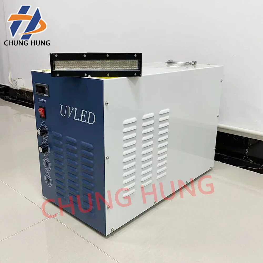 1PCS High Power UV LED Curing System with 395nm Water Chiller Ultraviolet Light Curing Machine for Industrial Use