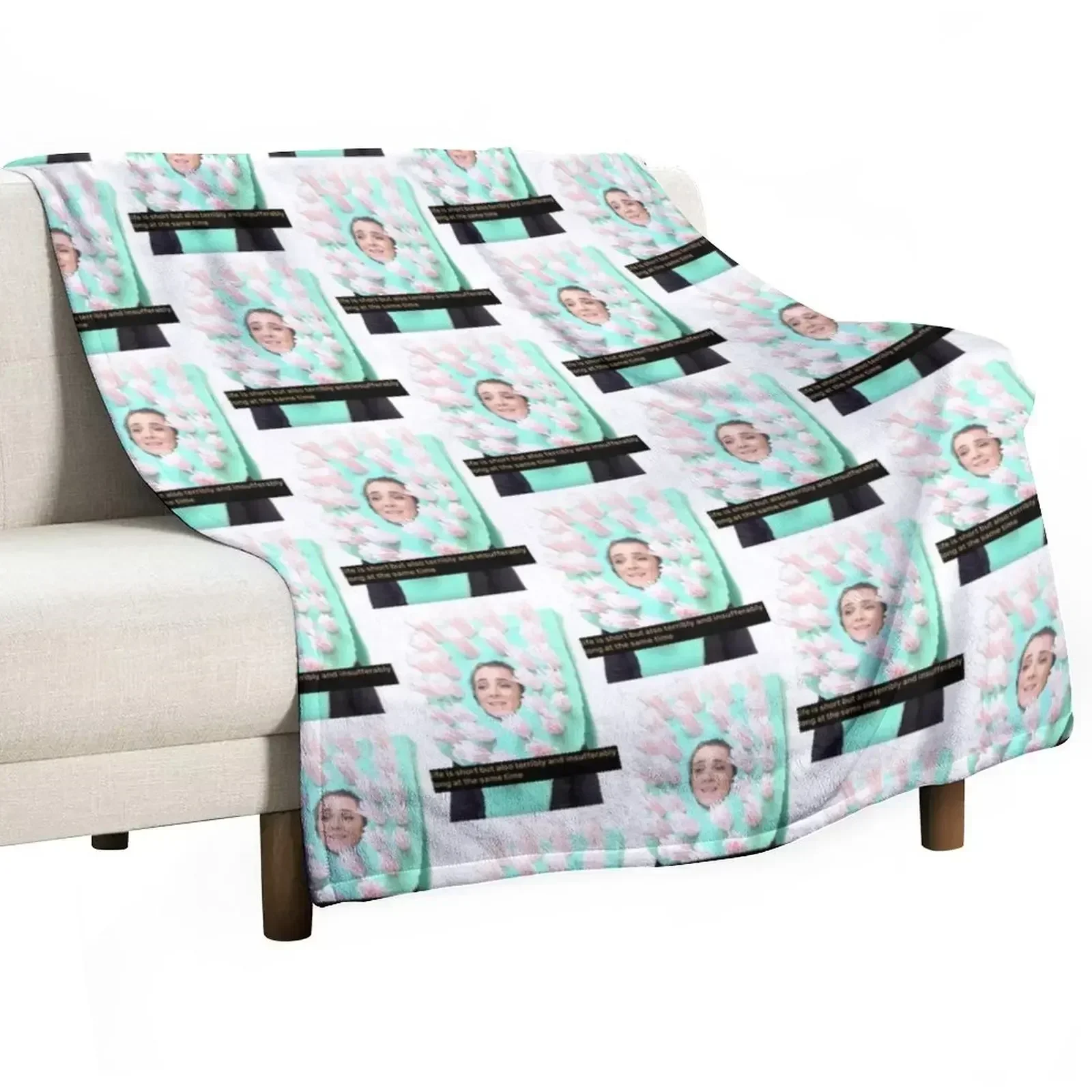 New Jenna Marbles toothbrush Throw Blanket Retros Shaggy Warm Bed linens Beach Decorative Beds Blankets