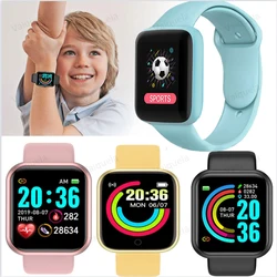 Reloj Digital inteligente para niños y mujeres, pulsera con reloj conectado, control del ritmo cardíaco, Bluetooth