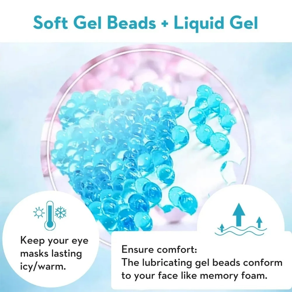 New Gel Eye Mask Hot And Cold Compress Ice Compress Hot Compress Cold Compress Cooling Beauty Eye Mask Plush Ice Bag Sleeping Co view 4