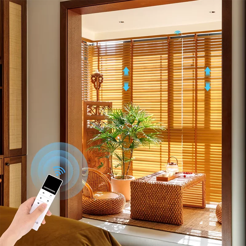 Child Safe Wood Blinds. No exposed cords. Wand tilt & cordless lift. Natural wood beauty. Safe & stylish for kids' rooms. Order