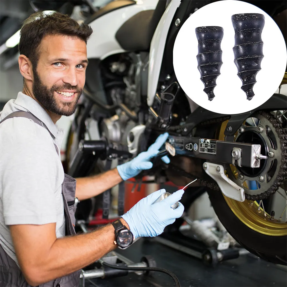 60 Pcs Tire Repair Screws Kit Emergency Nails Motorcycle Heavy Duty Rubber for Patch Tools view 2