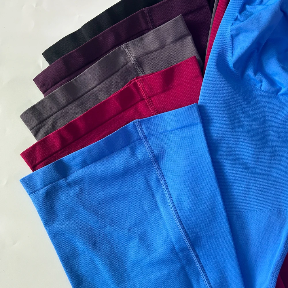 Flares Scrunch Booty Leggings für Damen, Nahtlose Yoga-Hose, Hochgeschnittene Schlaghose, Squat-Proof Sport-Tights, Workout-Hose – Detail 9