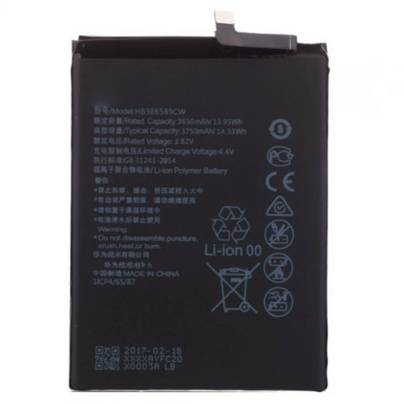 HB386589ECW battery for HUAWEI MATE 20 LITE P10 PLUS NOVA 3 HONOR 5T 20 V10 + # Huawei Mate 20 lite (INE-LX2, SNE-L22, SNE-LX1, SNE-L21, SNE-LX1, SNE-L01, SNE-LX2, SNE-LX3, SNE-L03, SNE-AL00, Maimang (7) # Huawei P10 Plu