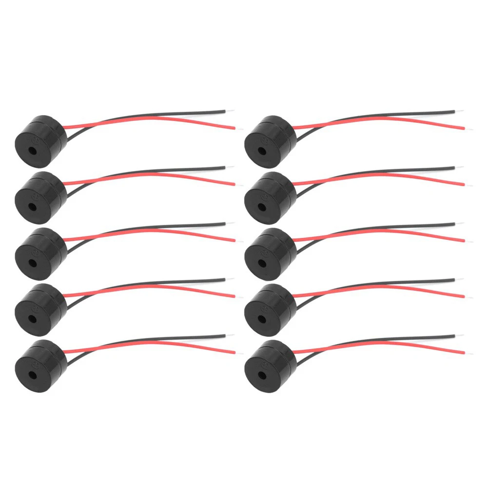 Tool Buzzer 10Pcs/Set Beeper Connector DC 3-24V Elegant Design Piezo Electric Signal Active Active Piezo Buzzer