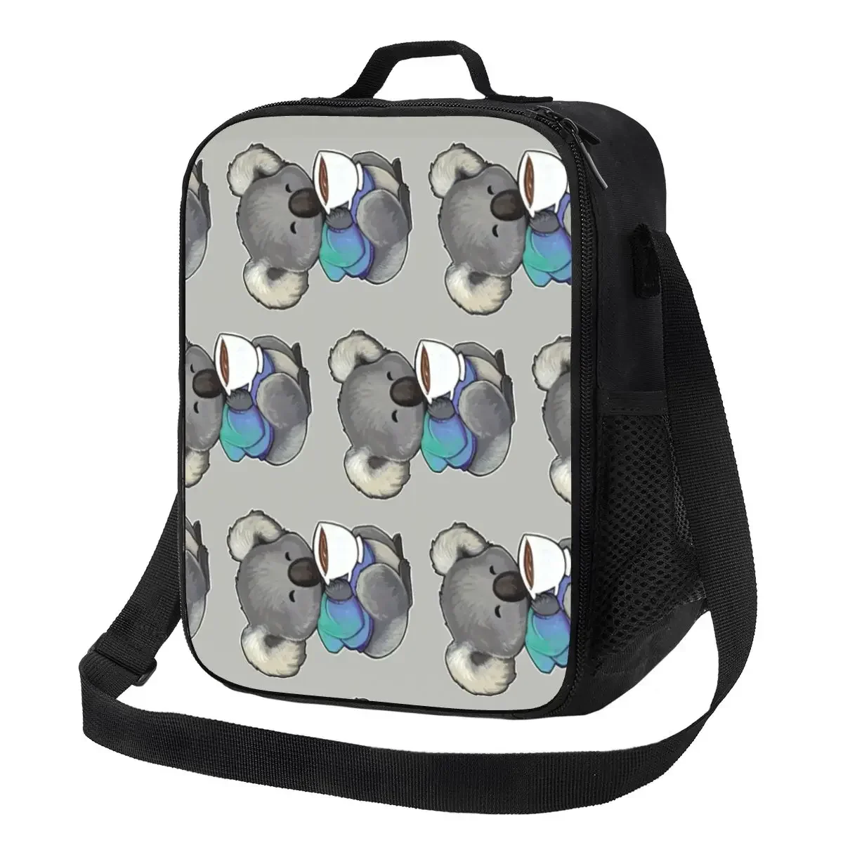 Bolso de mano con aislamiento para mujer, bolsa térmica reutilizable con diseño de oso Animal, Koala, café, té, almuerzo, Enfriador de alimentos, Bento Box, escuela