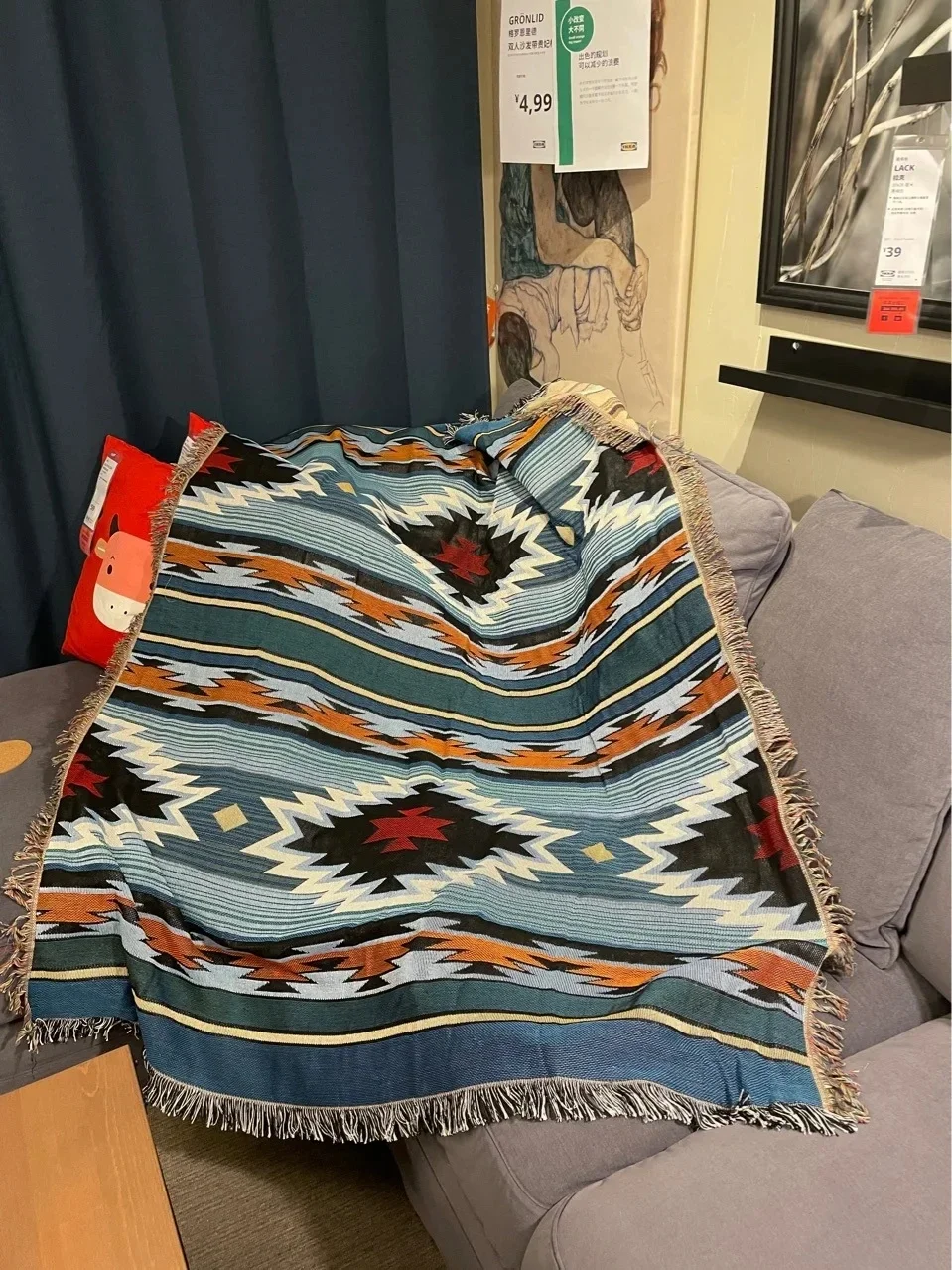 Nordic Leisure Throw Blanket for Bed Sofa Cover Indian Sofa Towel Picnic Travel Mat Bedspread Bohemian Tapestry New Years Gifts