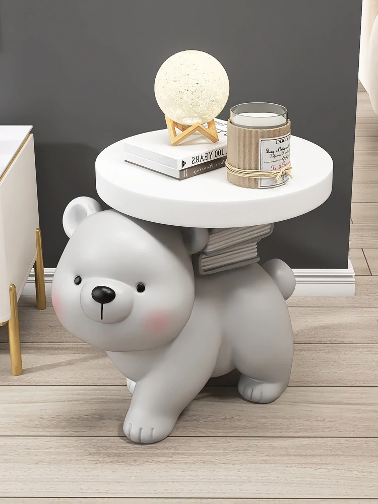 Home Decor Reading Bear Large Floor Ornament Living Room Sofa Coffee Tea Table Bedside Nordic Decoration Housewarming Gift