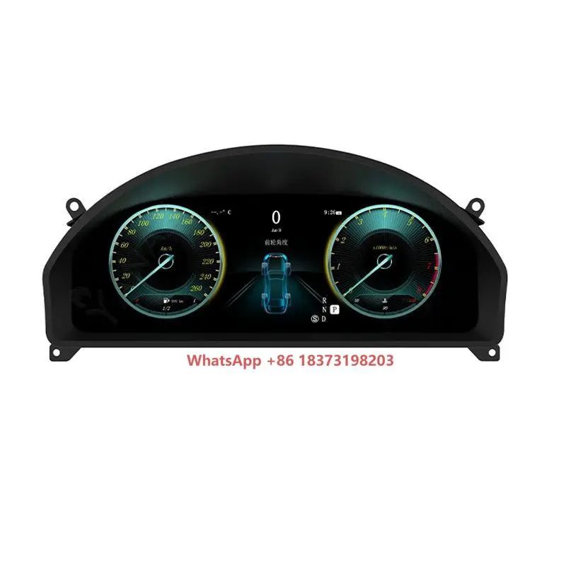 

12.3" LCD Car Digital Dashboard Cluster for Mercedes Benz GLK NTG4.0/4.5 2008-2015 Virtual Instrument Panel Speedometer Upgrade