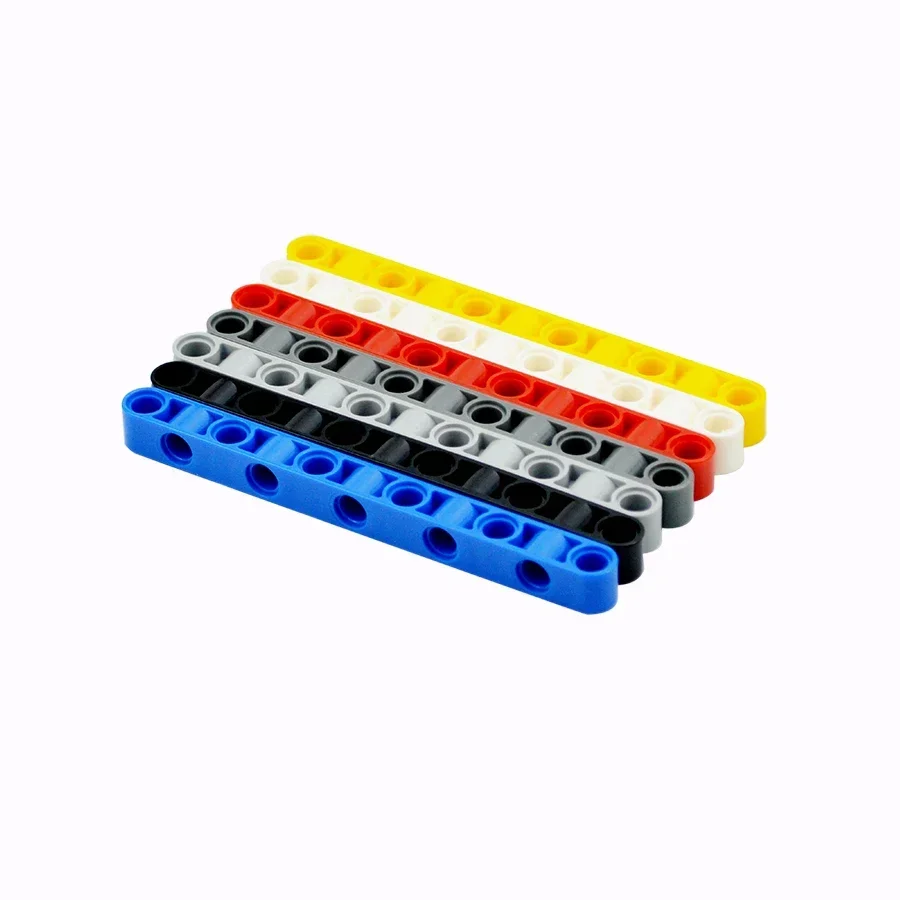 MOC Holes Building Blocks Liftarm 10Pcs 1x11 Holes Thick Beam Arm Open Center Bricks Parts EV3 Compatible DIY Kid Toys