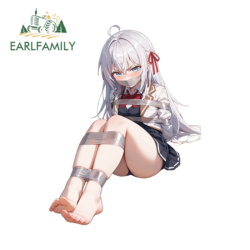 EARLFAMILY مثير المجمعة أنيمي الفتيات سلسلة ملصقات السيارات ميتا يور أليا Waifu الكتابة على الجدران الشارات مناسبة للأسطح الملساء