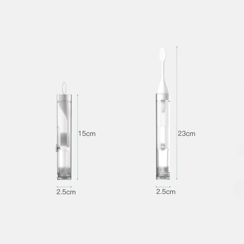 Portátil Criativo Camping Plástico Tooth Cleaning Tools, Folding Toothbrush Head Toothbrush, Orthodontic Set