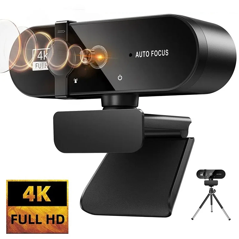 

2K/4K Webcam Mini Camera Full HD Webcam with Microphone Calling 30fps USB Web Cam for Auto Focus PC Laptop Video Shooting Camera